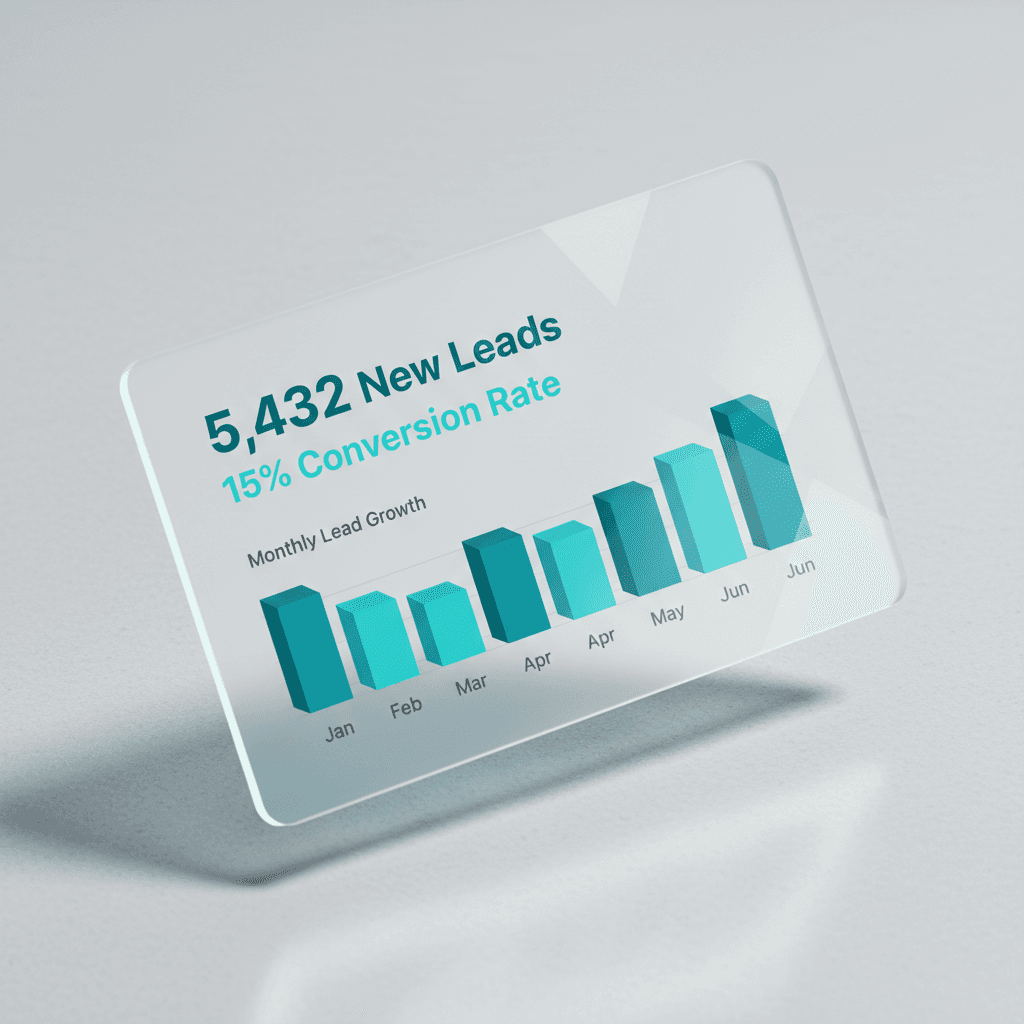 Marketing dashboard display
